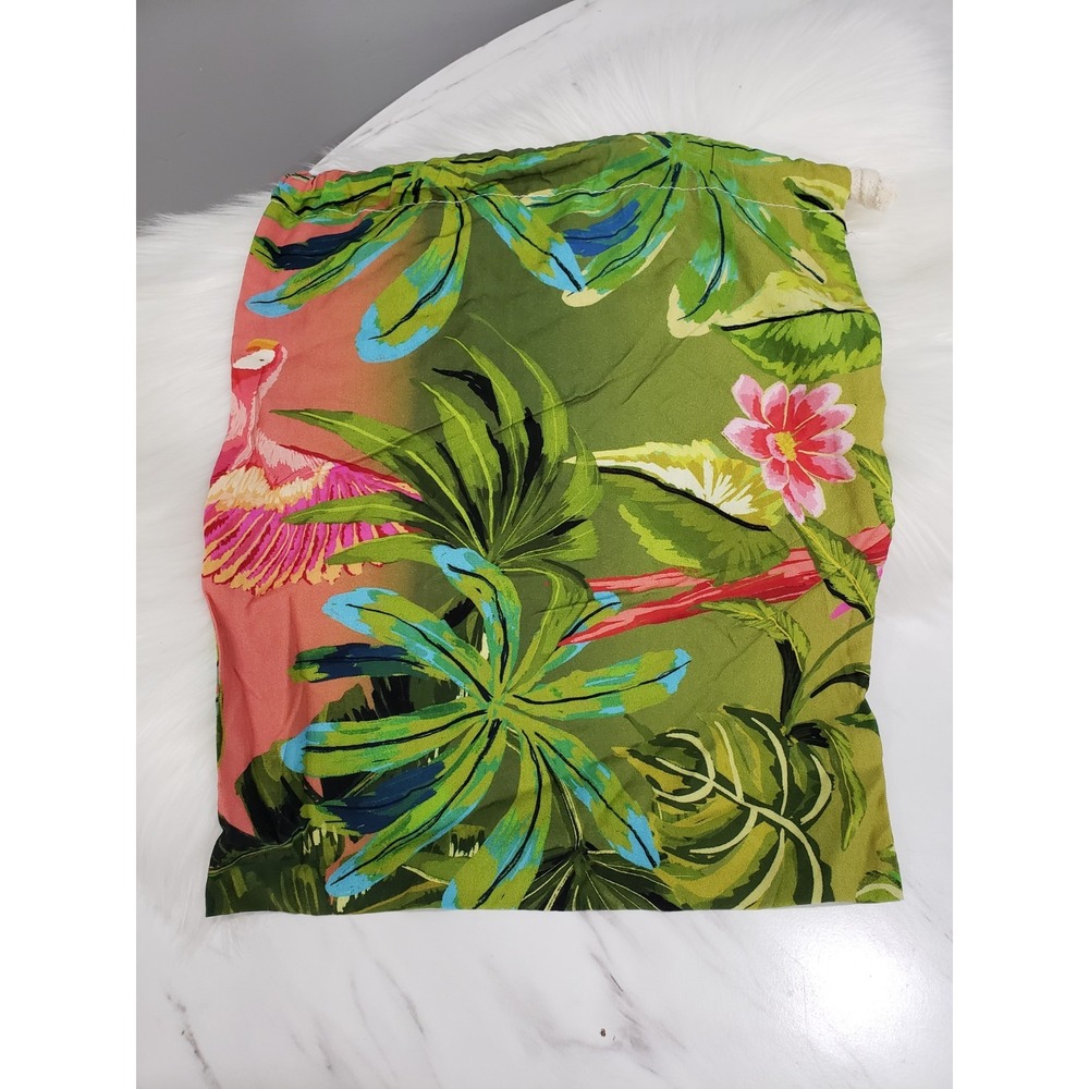 Farm Rio Shoe Bag Dust Bag‎ Pouch  11" x 14"  Drawstring Bird